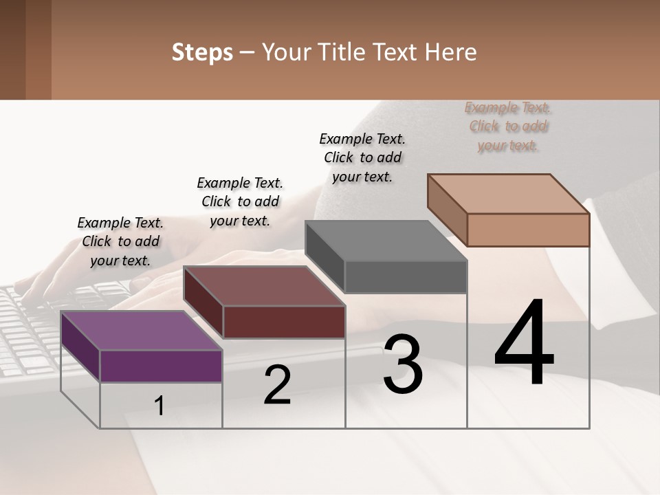 A Pregnant Woman Typing On A Laptop Computer PowerPoint Template