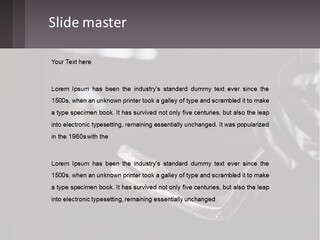 A Black And White Photo Of A Hand Holding A Door Handle PowerPoint Template