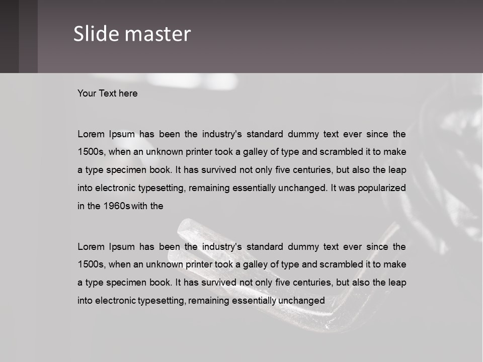 A Black And White Photo Of A Hand Holding A Door Handle PowerPoint Template