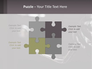 A Black And White Photo Of A Hand Holding A Door Handle PowerPoint Template