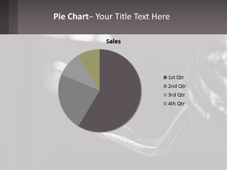 A Black And White Photo Of A Hand Holding A Door Handle PowerPoint Template