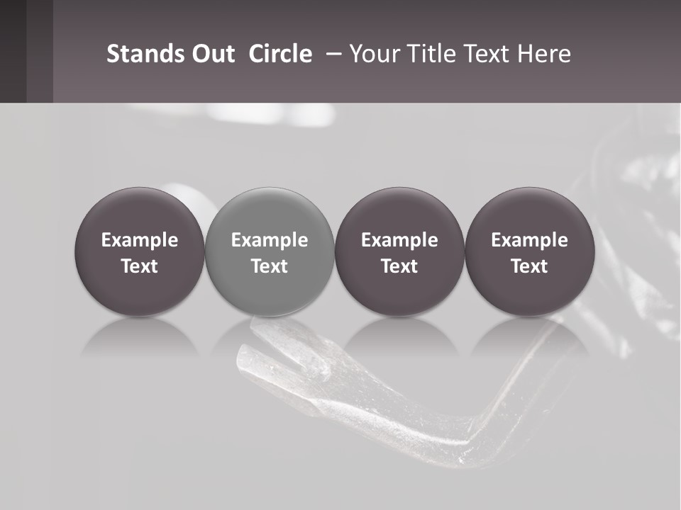 A Black And White Photo Of A Hand Holding A Door Handle PowerPoint Template