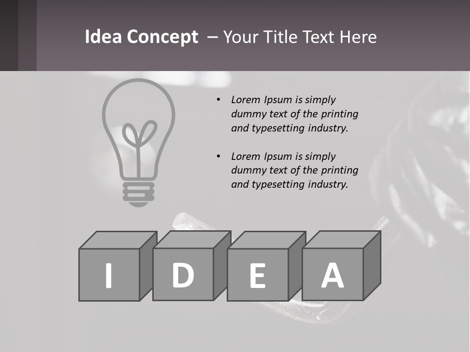 A Black And White Photo Of A Hand Holding A Door Handle PowerPoint Template