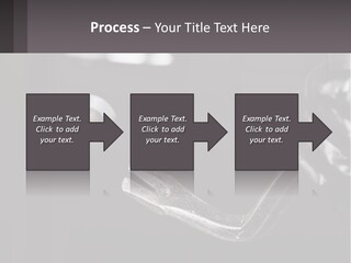 A Black And White Photo Of A Hand Holding A Door Handle PowerPoint Template