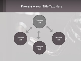 A Black And White Photo Of A Hand Holding A Door Handle PowerPoint Template