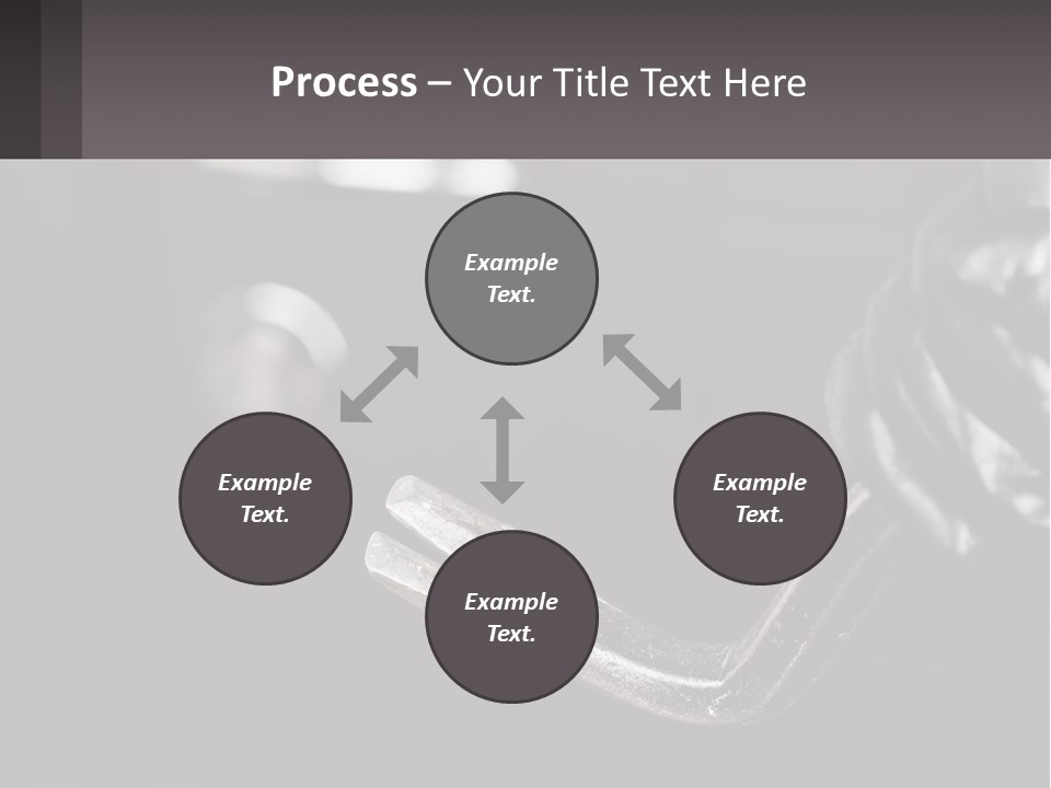 A Black And White Photo Of A Hand Holding A Door Handle PowerPoint Template