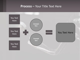 A Black And White Photo Of A Hand Holding A Door Handle PowerPoint Template