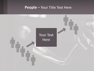 A Black And White Photo Of A Hand Holding A Door Handle PowerPoint Template