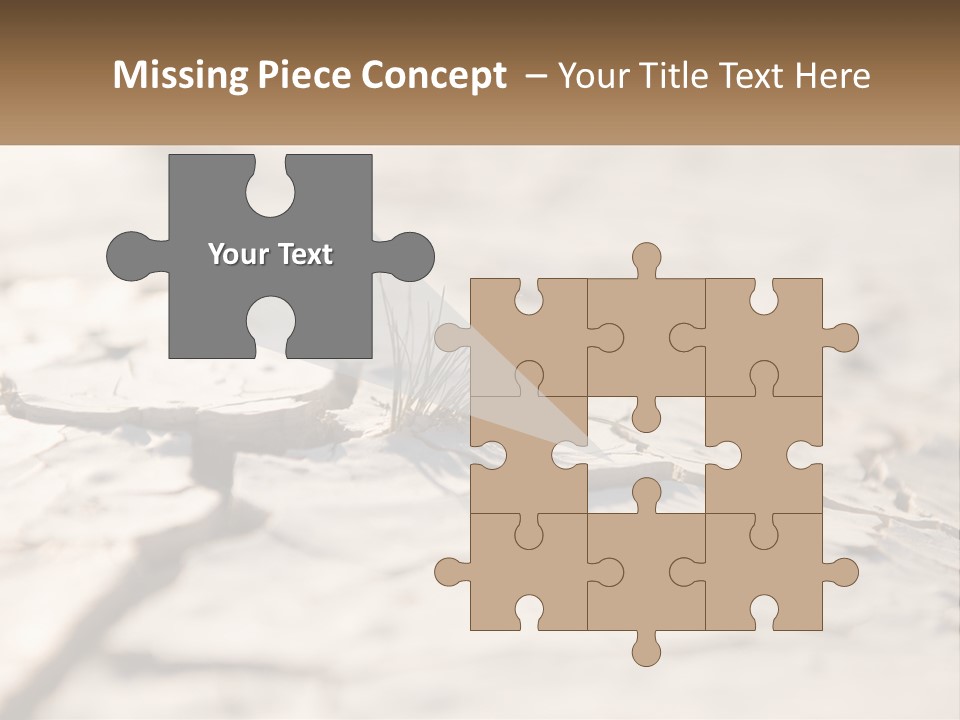 A Piece Of Wood With A Plant Growing Out Of It PowerPoint Template