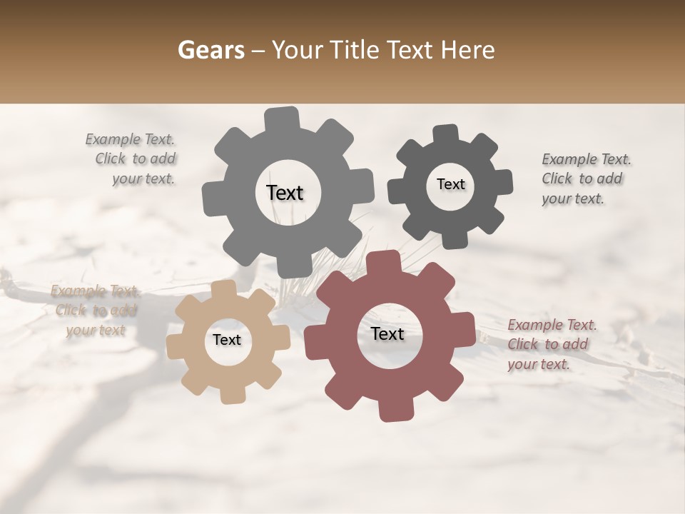 A Piece Of Wood With A Plant Growing Out Of It PowerPoint Template