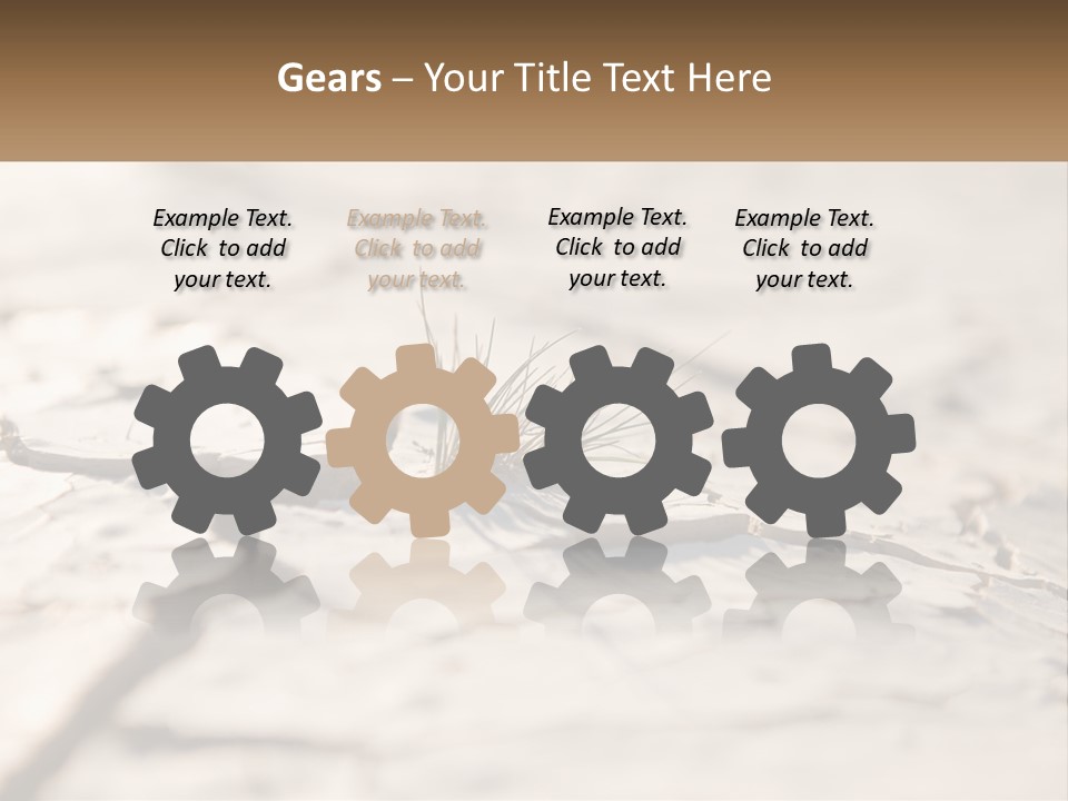 A Piece Of Wood With A Plant Growing Out Of It PowerPoint Template