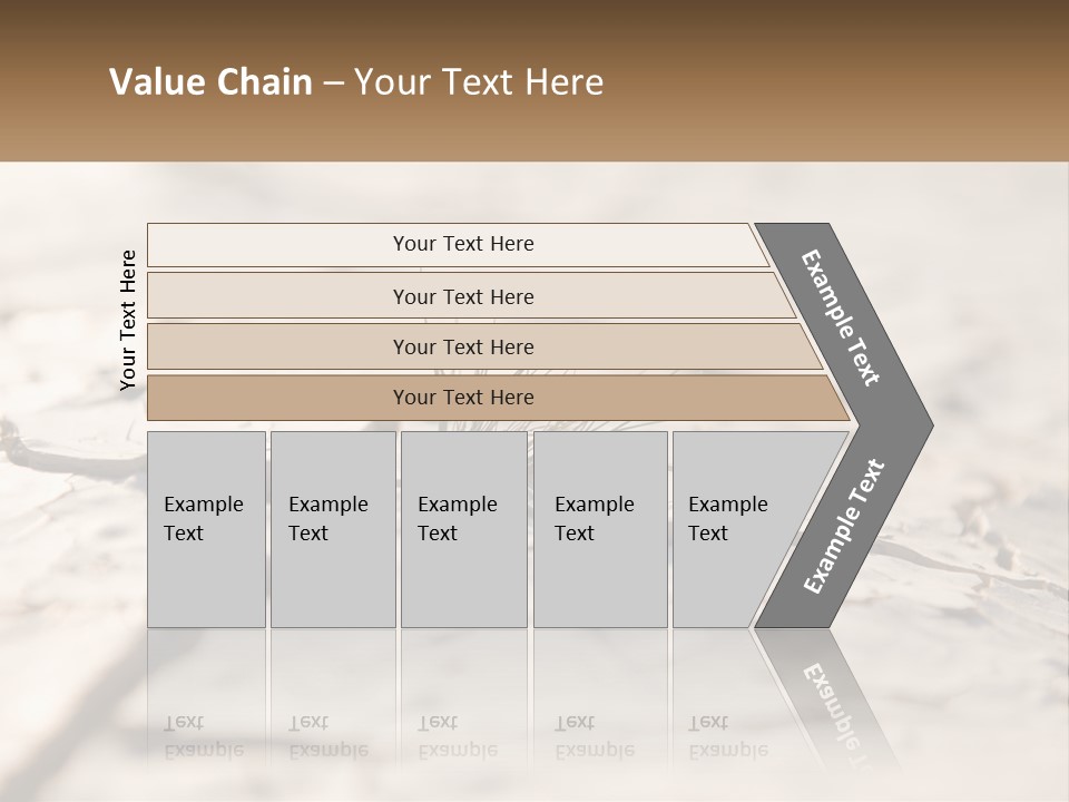 A Piece Of Wood With A Plant Growing Out Of It PowerPoint Template