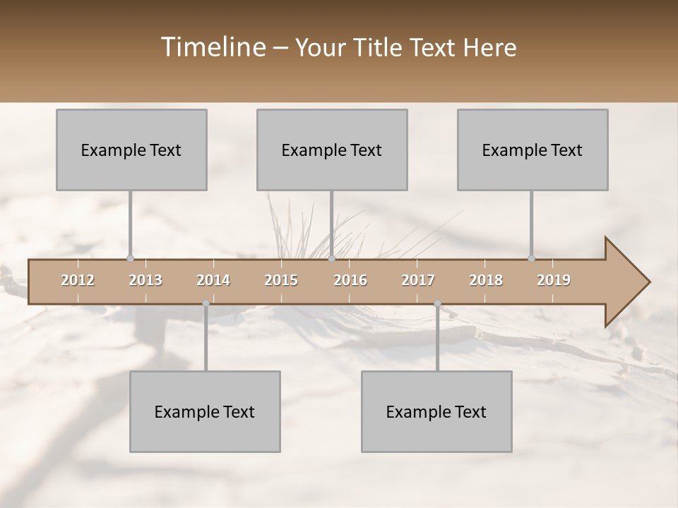 A Piece Of Wood With A Plant Growing Out Of It PowerPoint Template