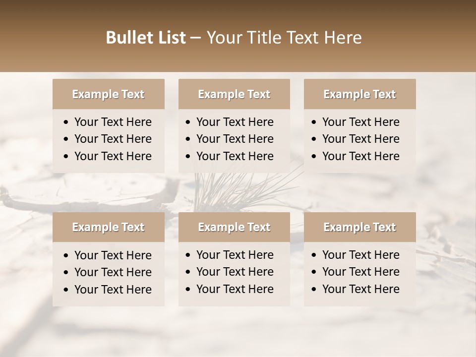 A Piece Of Wood With A Plant Growing Out Of It PowerPoint Template