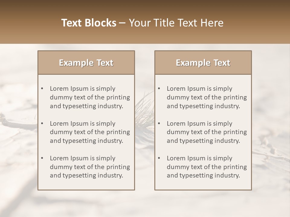 A Piece Of Wood With A Plant Growing Out Of It PowerPoint Template