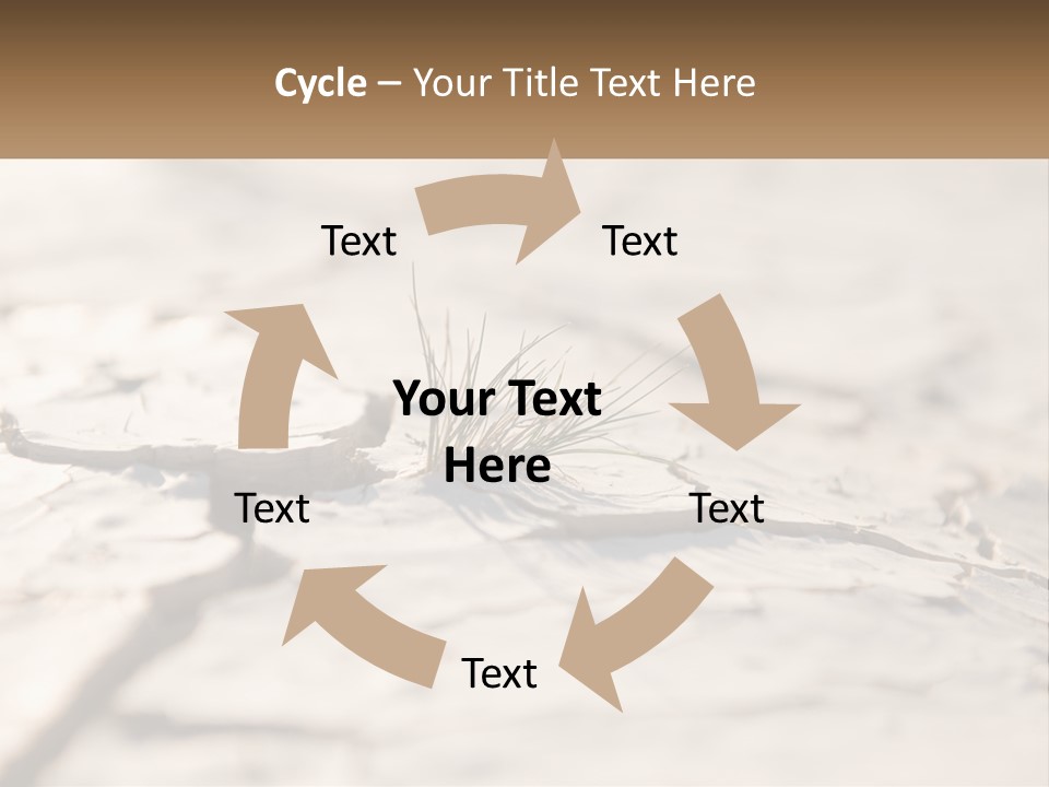 A Piece Of Wood With A Plant Growing Out Of It PowerPoint Template