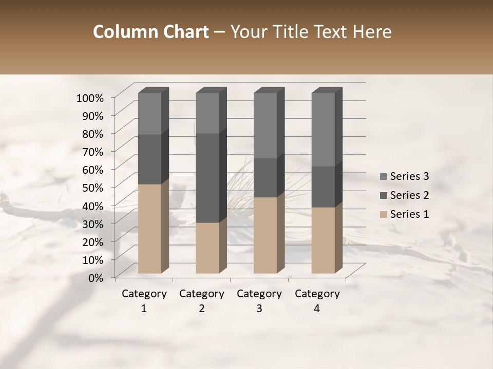 A Piece Of Wood With A Plant Growing Out Of It PowerPoint Template