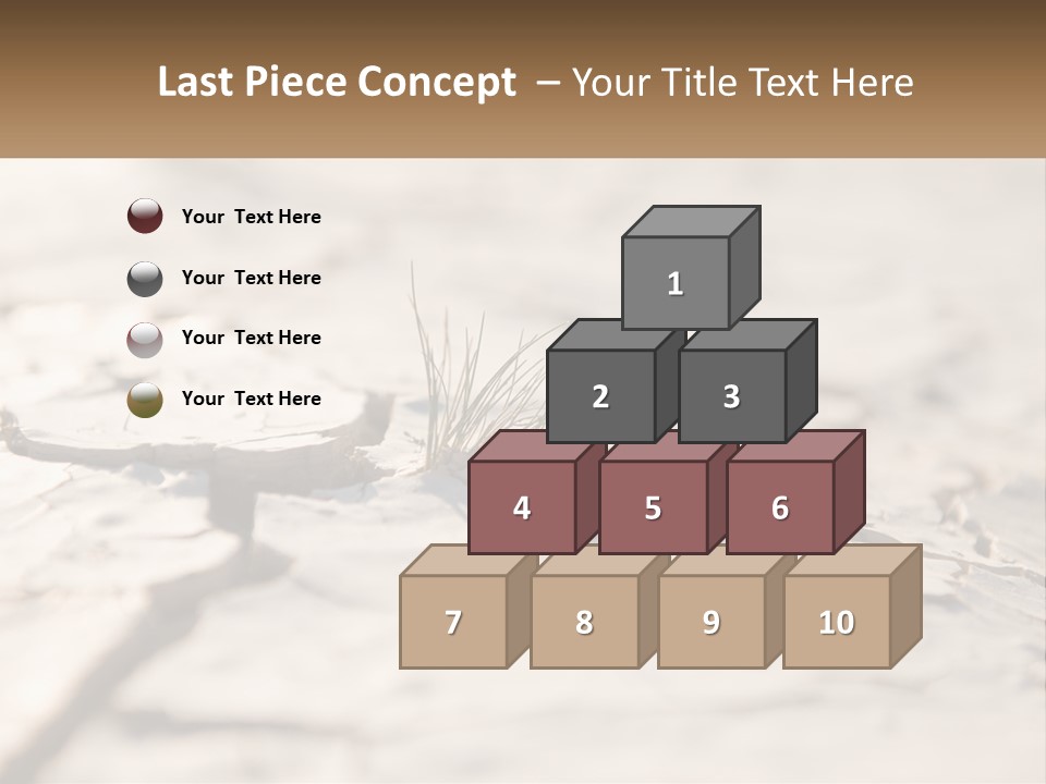 A Piece Of Wood With A Plant Growing Out Of It PowerPoint Template