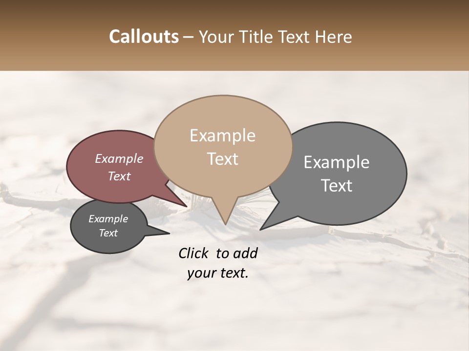 A Piece Of Wood With A Plant Growing Out Of It PowerPoint Template