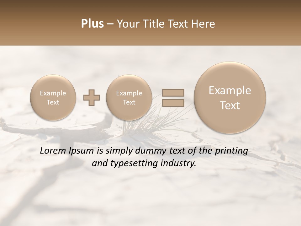 A Piece Of Wood With A Plant Growing Out Of It PowerPoint Template