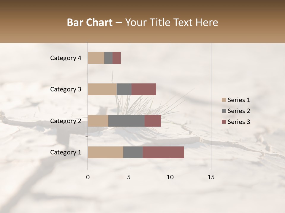 A Piece Of Wood With A Plant Growing Out Of It PowerPoint Template