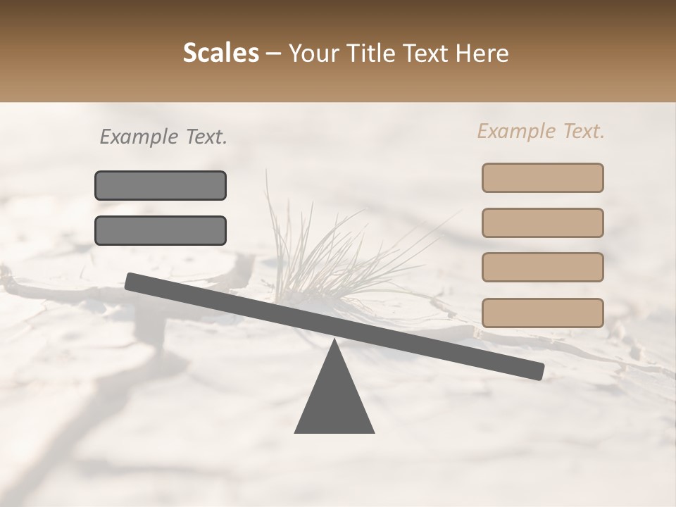 A Piece Of Wood With A Plant Growing Out Of It PowerPoint Template