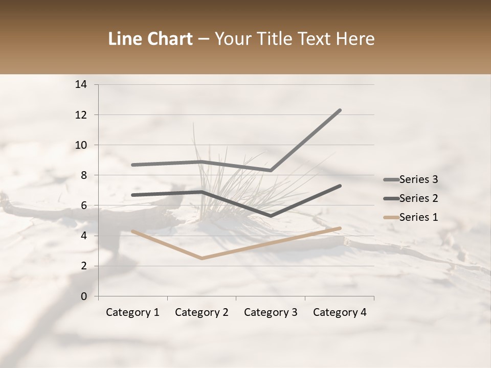 A Piece Of Wood With A Plant Growing Out Of It PowerPoint Template