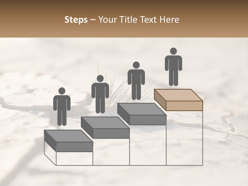 A Piece Of Wood With A Plant Growing Out Of It PowerPoint Template