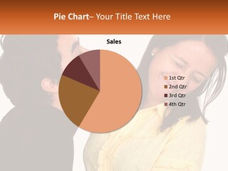 A Couple Of People That Are Looking At Each Other PowerPoint Template