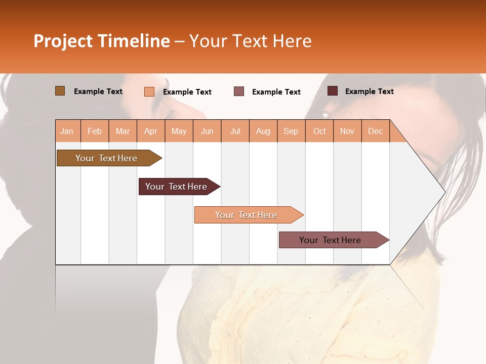 A Couple Of People That Are Looking At Each Other PowerPoint Template