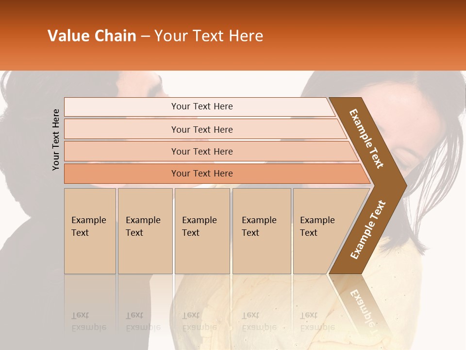 A Couple Of People That Are Looking At Each Other PowerPoint Template