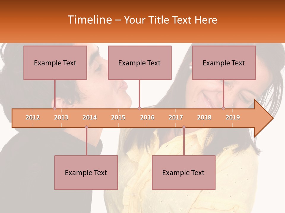 A Couple Of People That Are Looking At Each Other PowerPoint Template