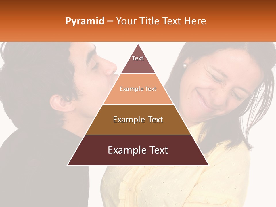 A Couple Of People That Are Looking At Each Other PowerPoint Template