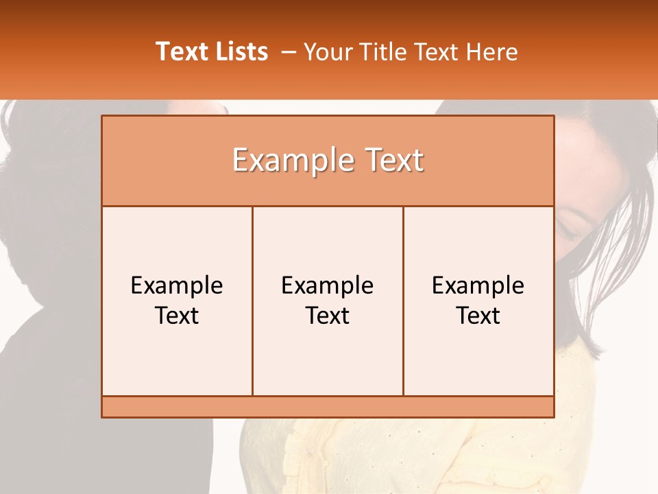 A Couple Of People That Are Looking At Each Other PowerPoint Template