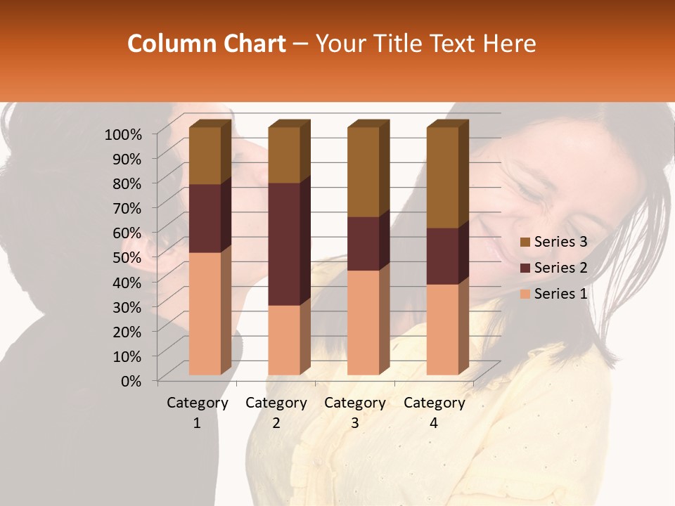 A Couple Of People That Are Looking At Each Other PowerPoint Template