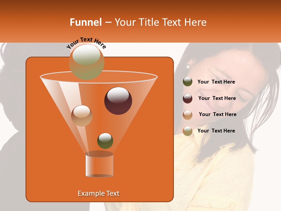 A Couple Of People That Are Looking At Each Other PowerPoint Template