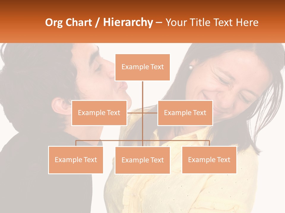 A Couple Of People That Are Looking At Each Other PowerPoint Template