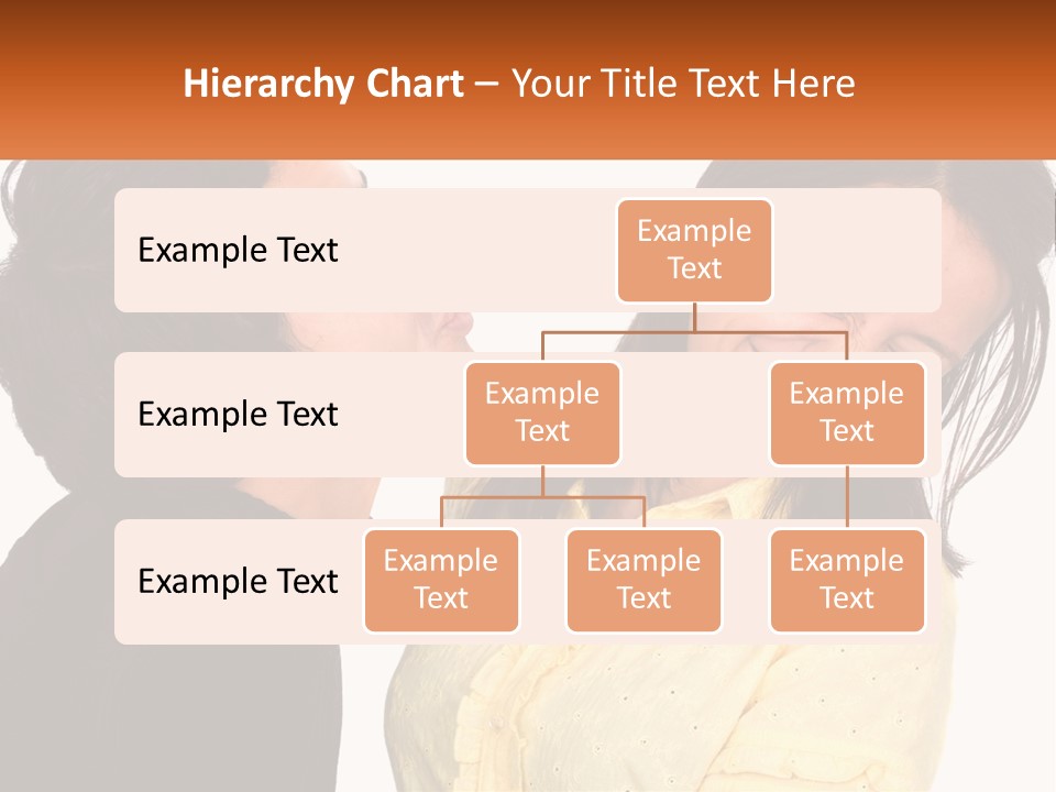 A Couple Of People That Are Looking At Each Other PowerPoint Template