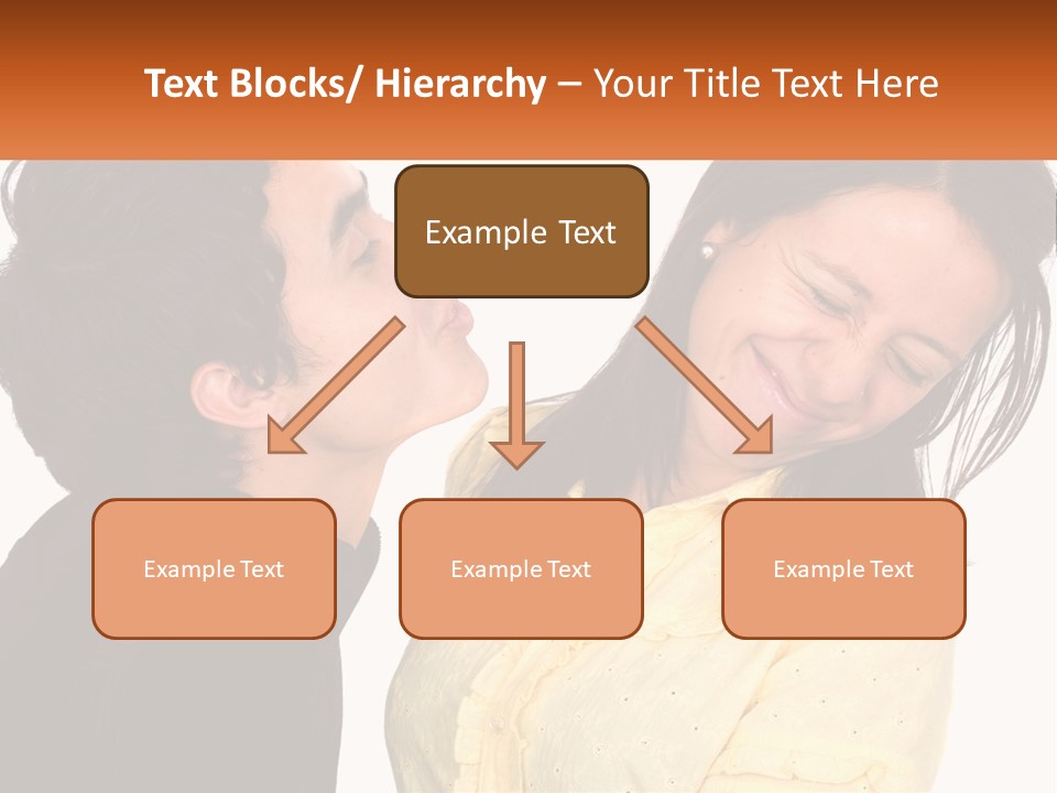 A Couple Of People That Are Looking At Each Other PowerPoint Template