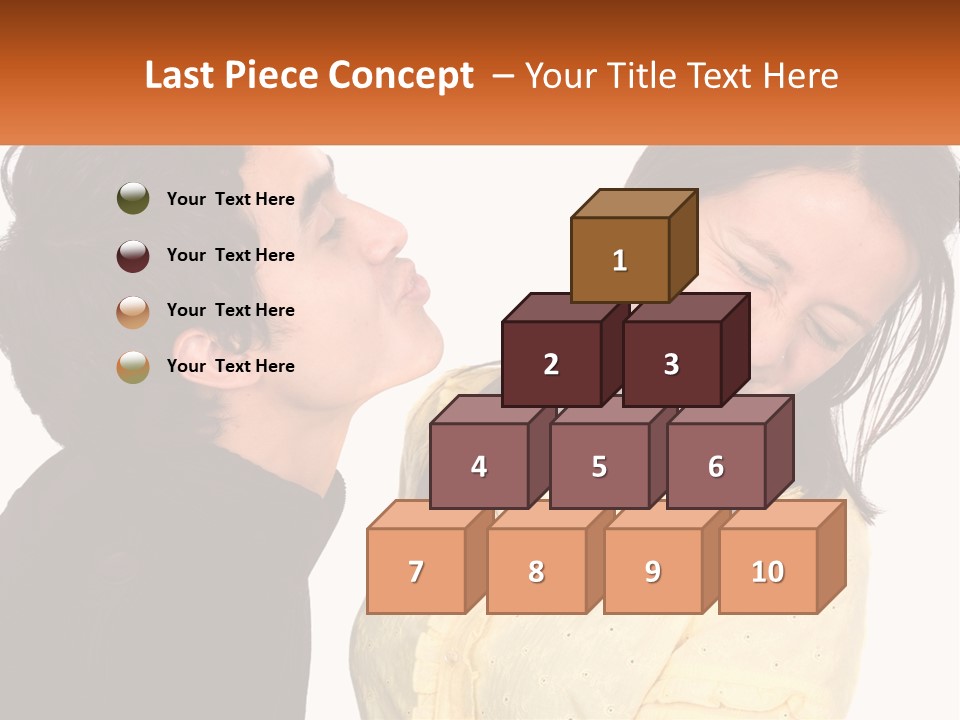 A Couple Of People That Are Looking At Each Other PowerPoint Template