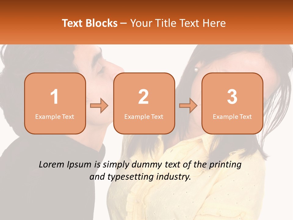 A Couple Of People That Are Looking At Each Other PowerPoint Template