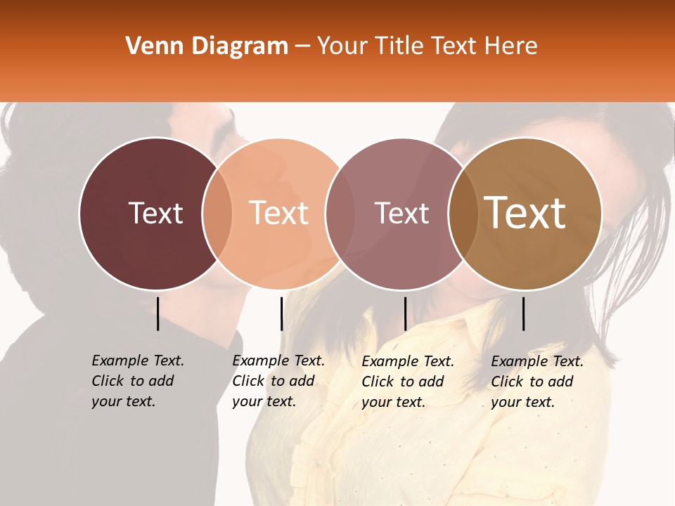 A Couple Of People That Are Looking At Each Other PowerPoint Template