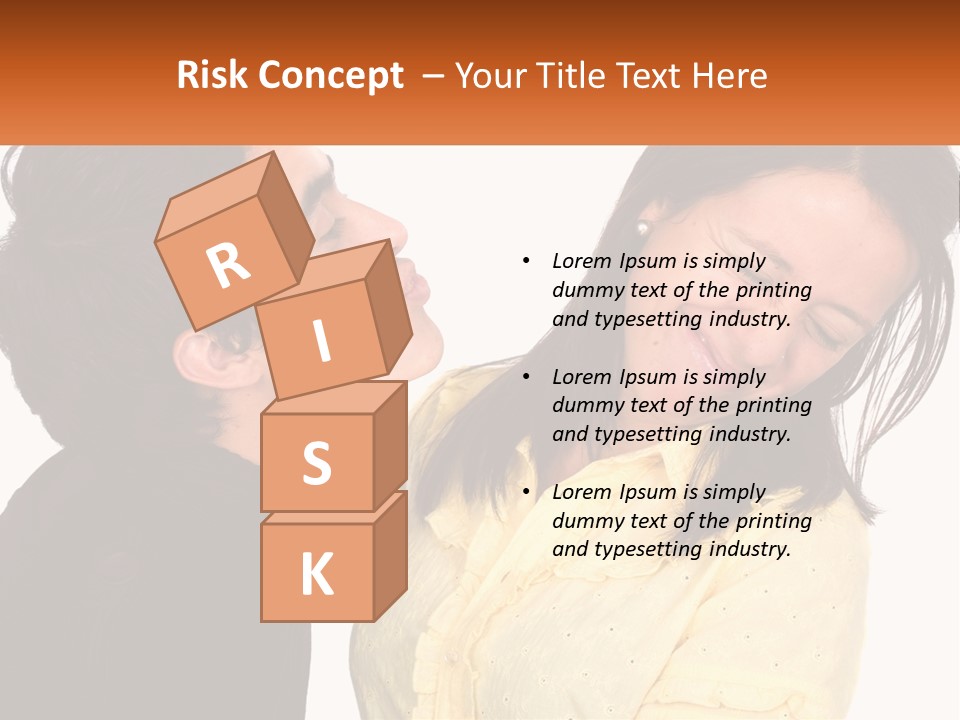 A Couple Of People That Are Looking At Each Other PowerPoint Template