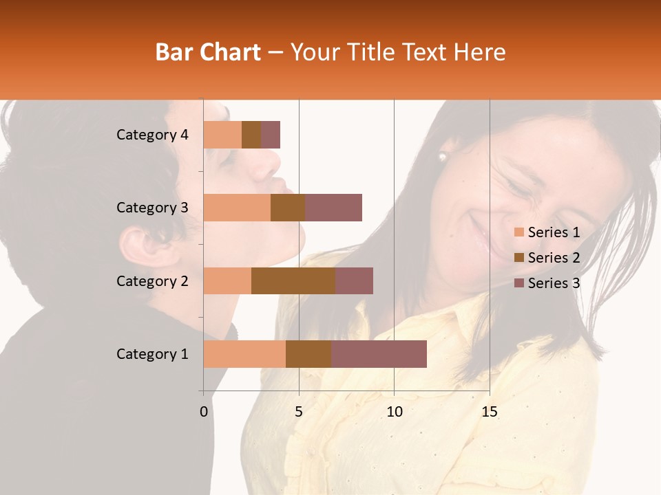 A Couple Of People That Are Looking At Each Other PowerPoint Template