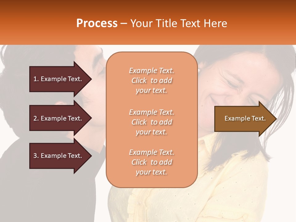 A Couple Of People That Are Looking At Each Other PowerPoint Template
