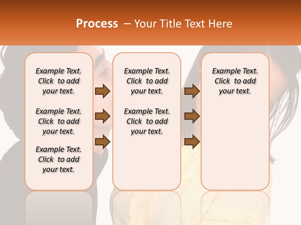 A Couple Of People That Are Looking At Each Other PowerPoint Template