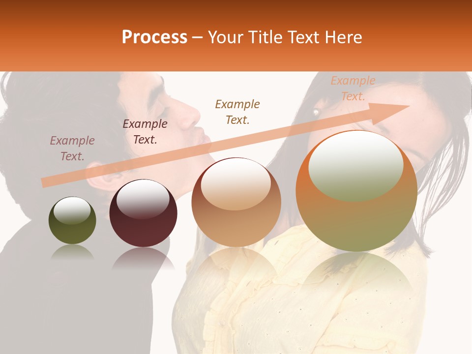A Couple Of People That Are Looking At Each Other PowerPoint Template