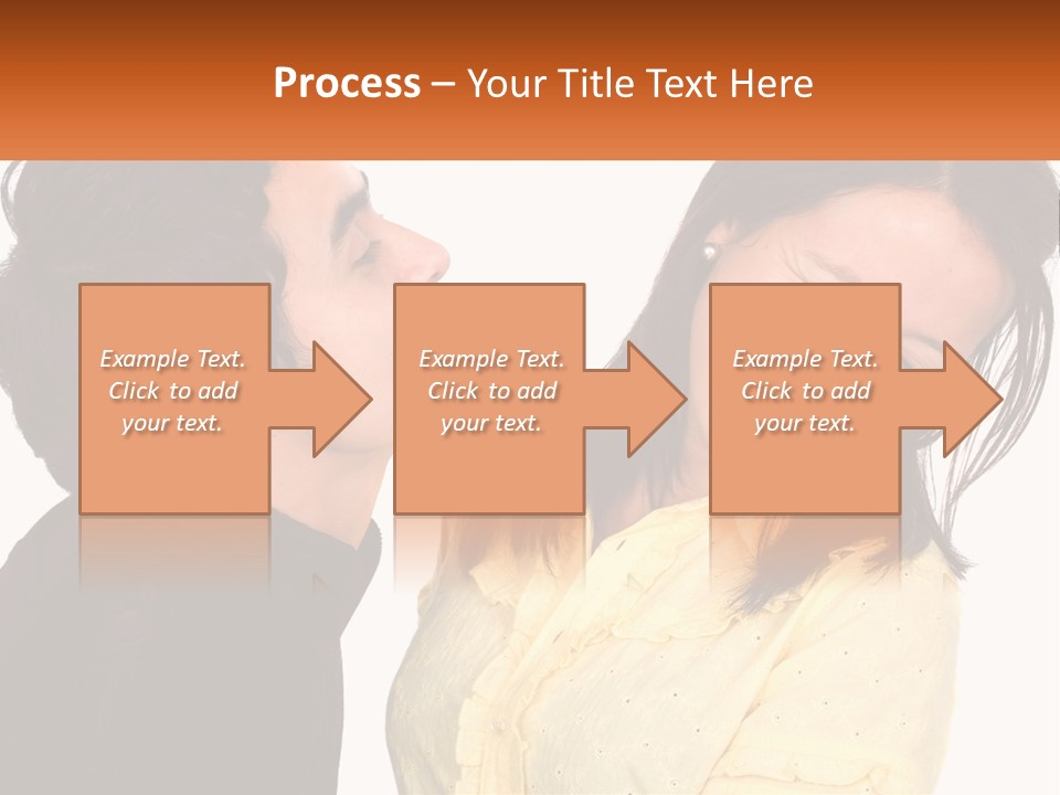 A Couple Of People That Are Looking At Each Other PowerPoint Template