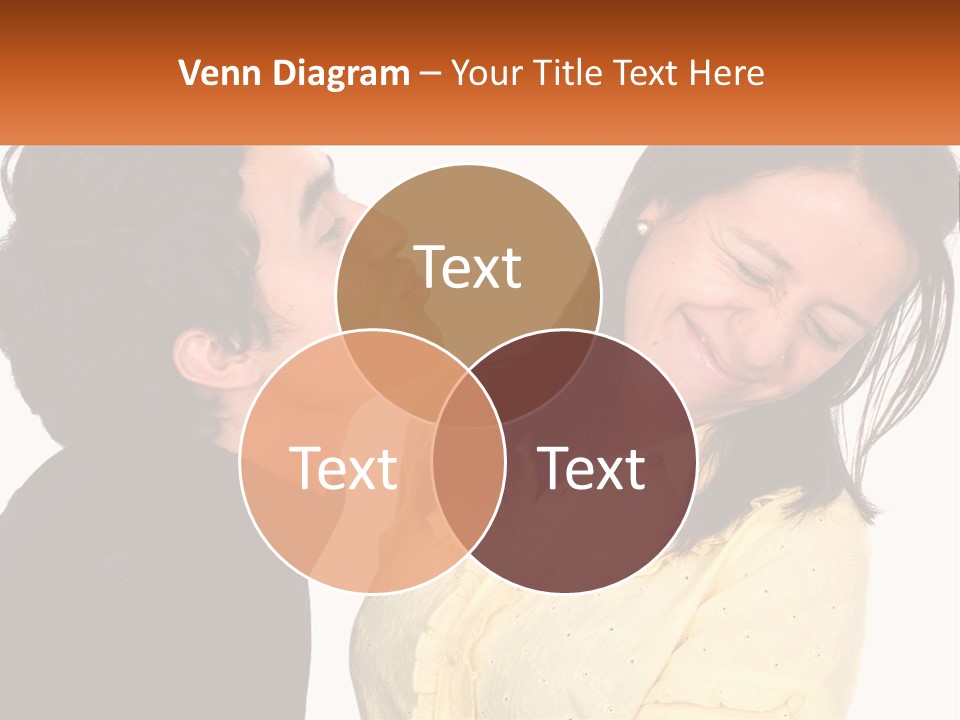 A Couple Of People That Are Looking At Each Other PowerPoint Template