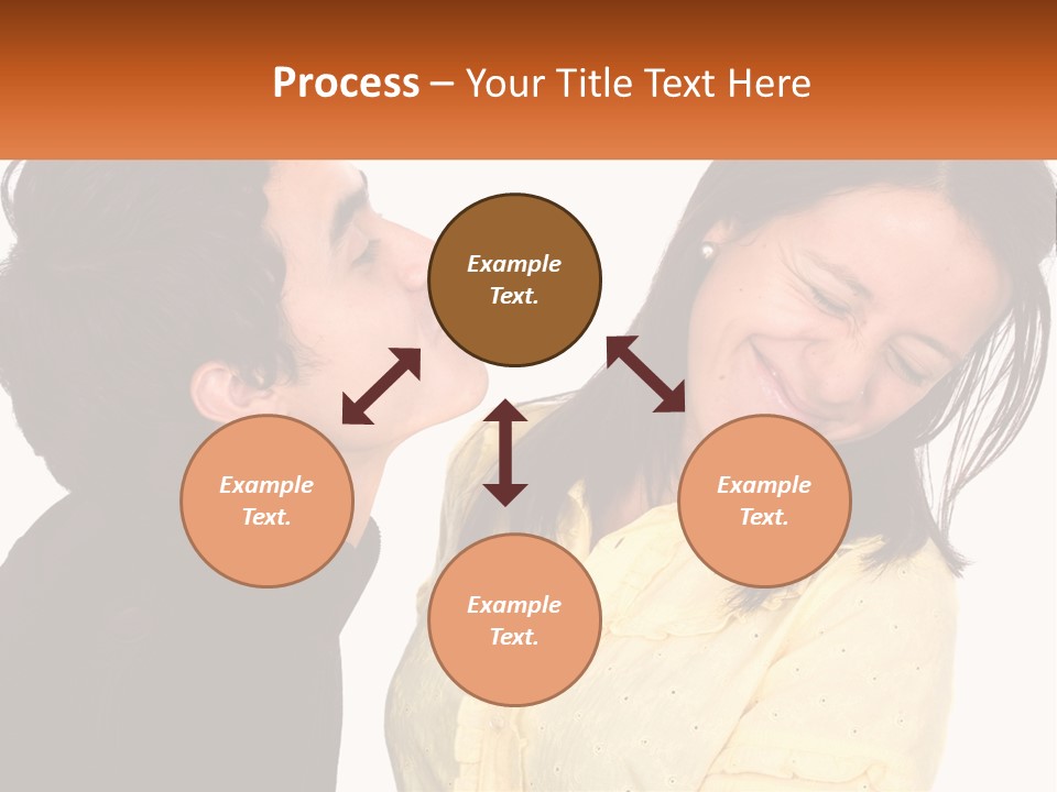 A Couple Of People That Are Looking At Each Other PowerPoint Template
